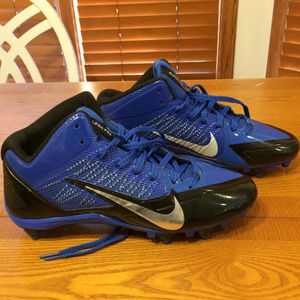 Men's Nike Alpha Pro Blue Football Cleats Size 10